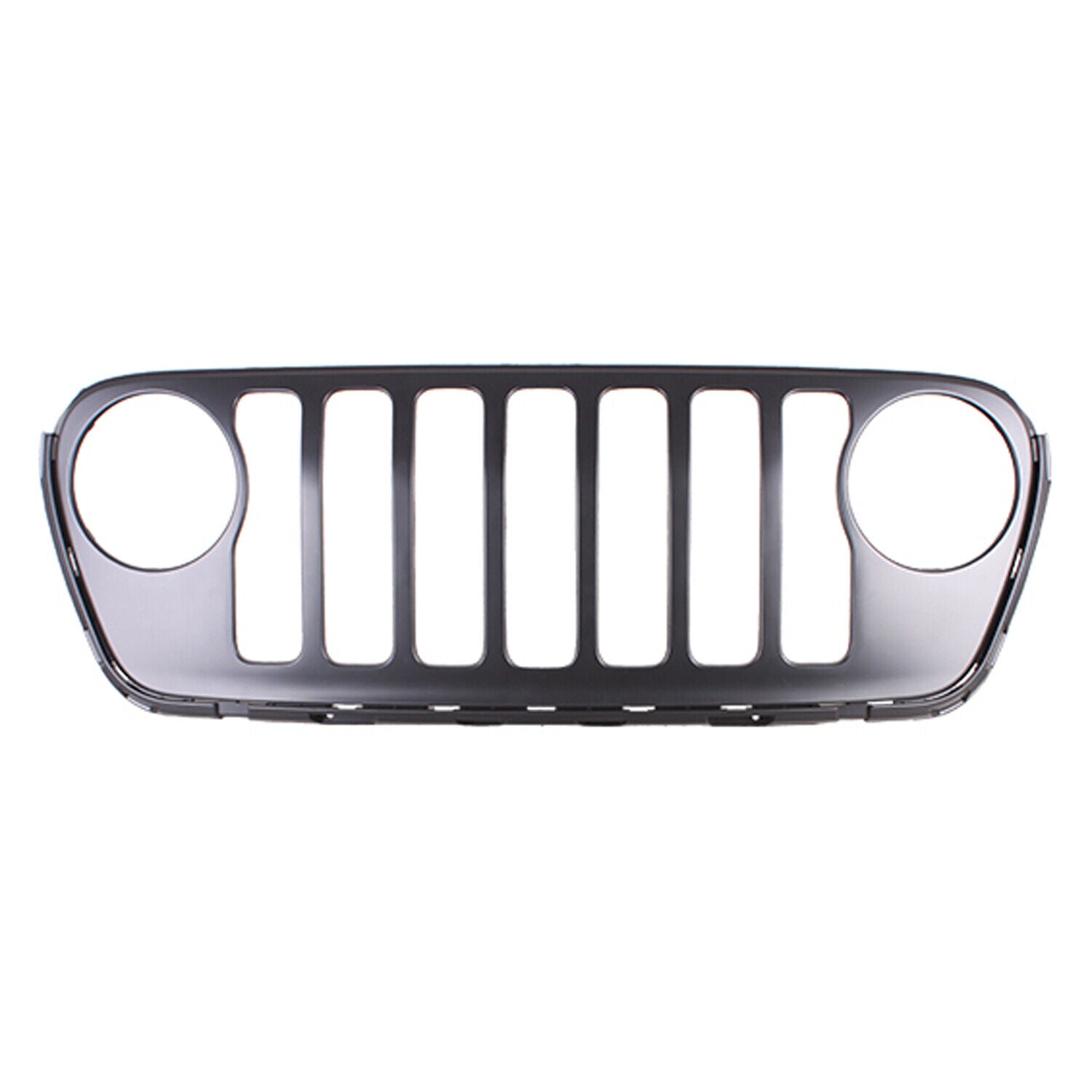 2018-2023 Jeep Wrangler Grille Front Primed Black With Trim Ring Moldings , CH1200440. Lightweight yet durable construction.