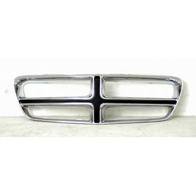 2011-2014 Dodge Charger Grille Frame Chrome/Black , CH1210109. Precision fitment for collision repair.