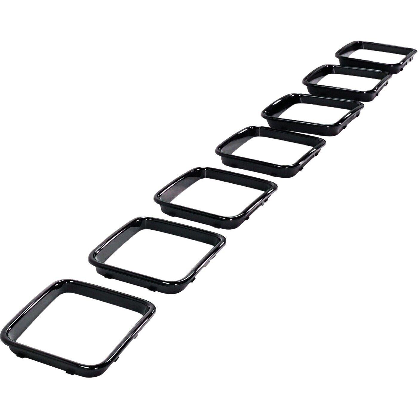 2017-2021 Jeep Grand Cherokee Grille Trim Ring Set Black , CH1211100. Durable and impact-resistant.