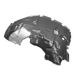 2018-2023 Jeep Wrangler Fender Liner Front Driver Side , CH1248199. Side view of the replacement part.