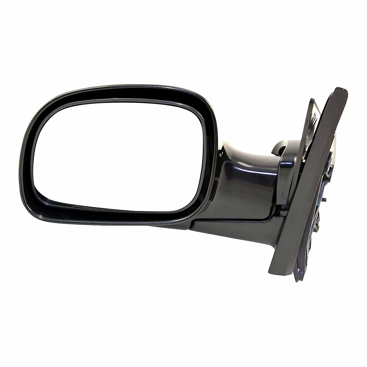 2001-2003 Chrysler Voyager Rear Driver Side Door Mirror, ch1320203. Front view.