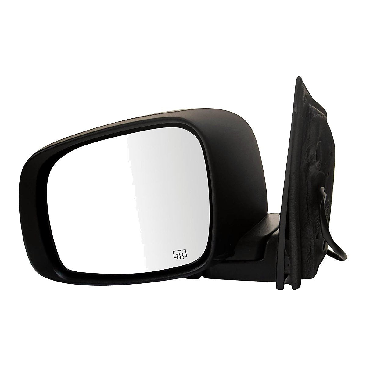 2008-2013 Dodge Caravan Rear Driver Side Door Mirror, ch1320291. Front view.