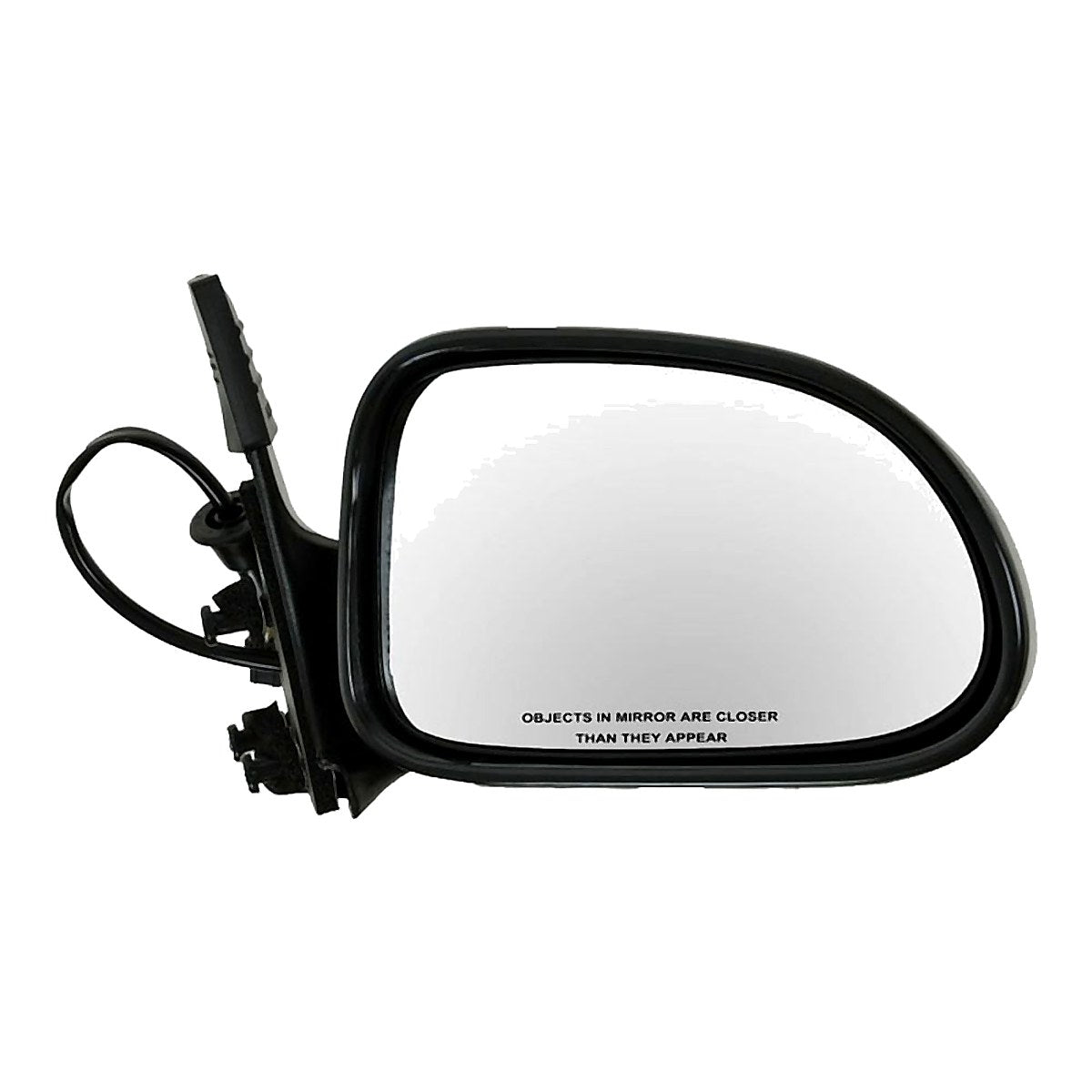 2001-2004 Dodge Dakota Rear Passenger Side Door Mirror, ch1321198. Front view.