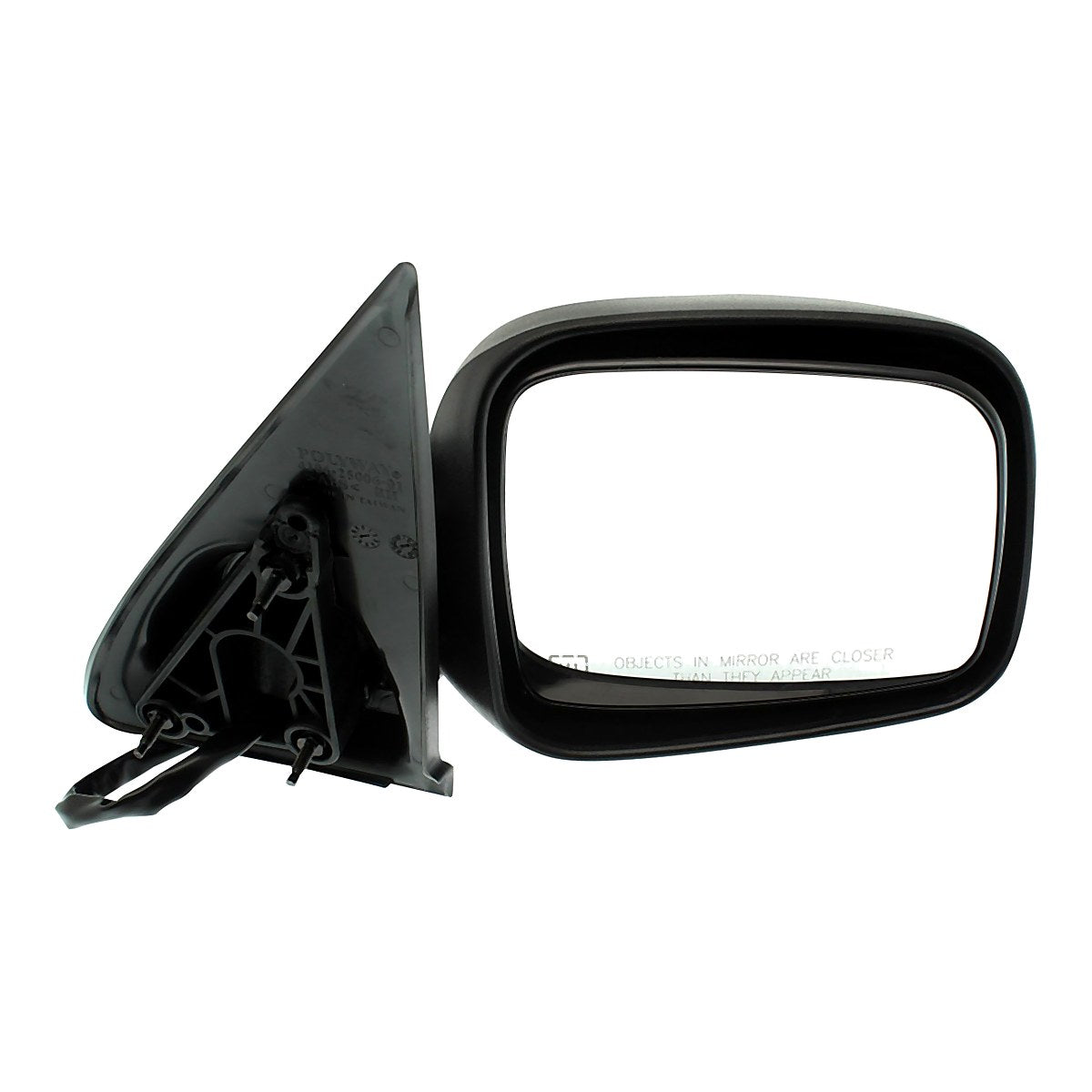 2002-2007 Jeep Liberty Rear Passenger Side Door Mirror, ch1321232. Front view.