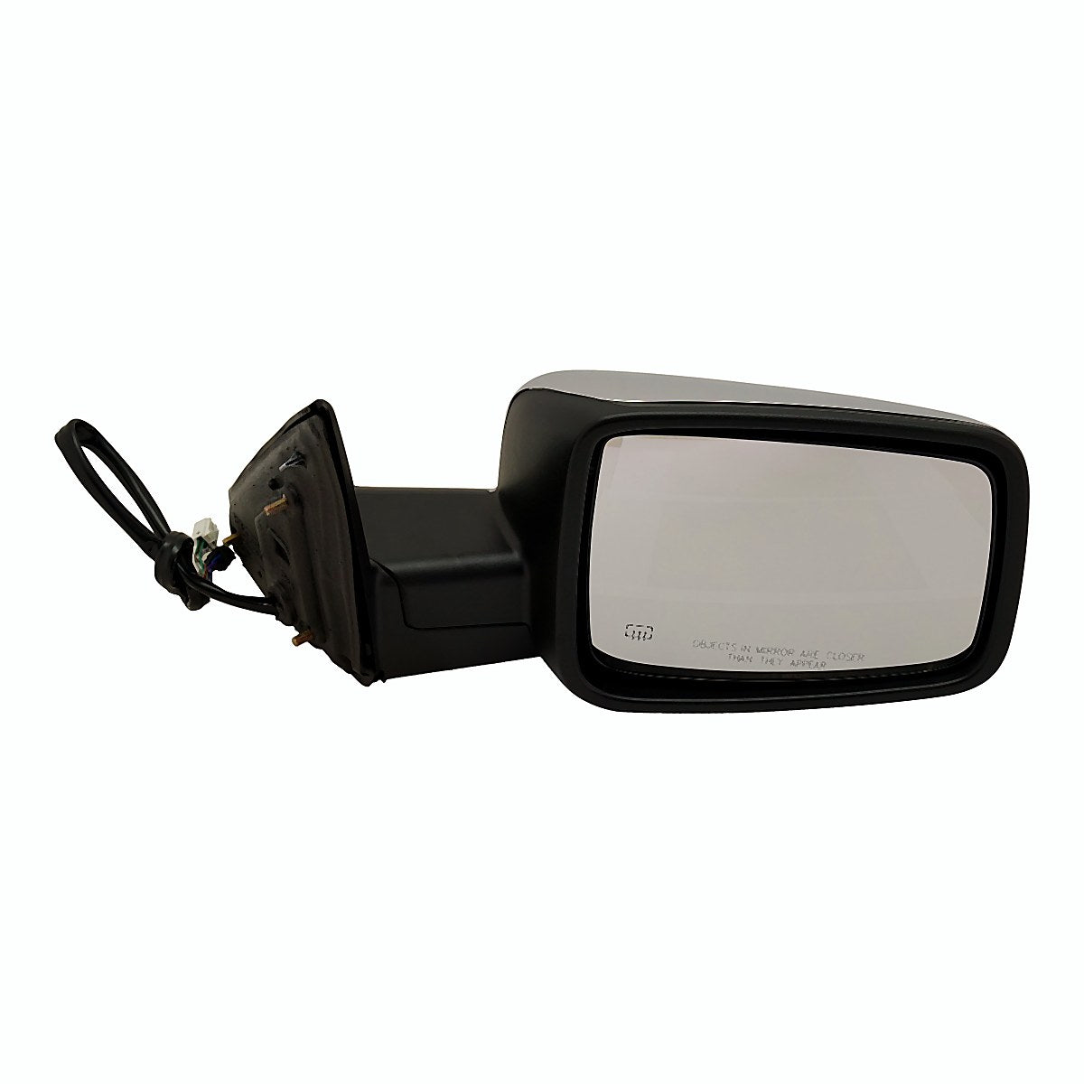 2011-2013 RAM Pickup 1500 Rear Passenger Side Door Mirror, ch1321292. Front view.