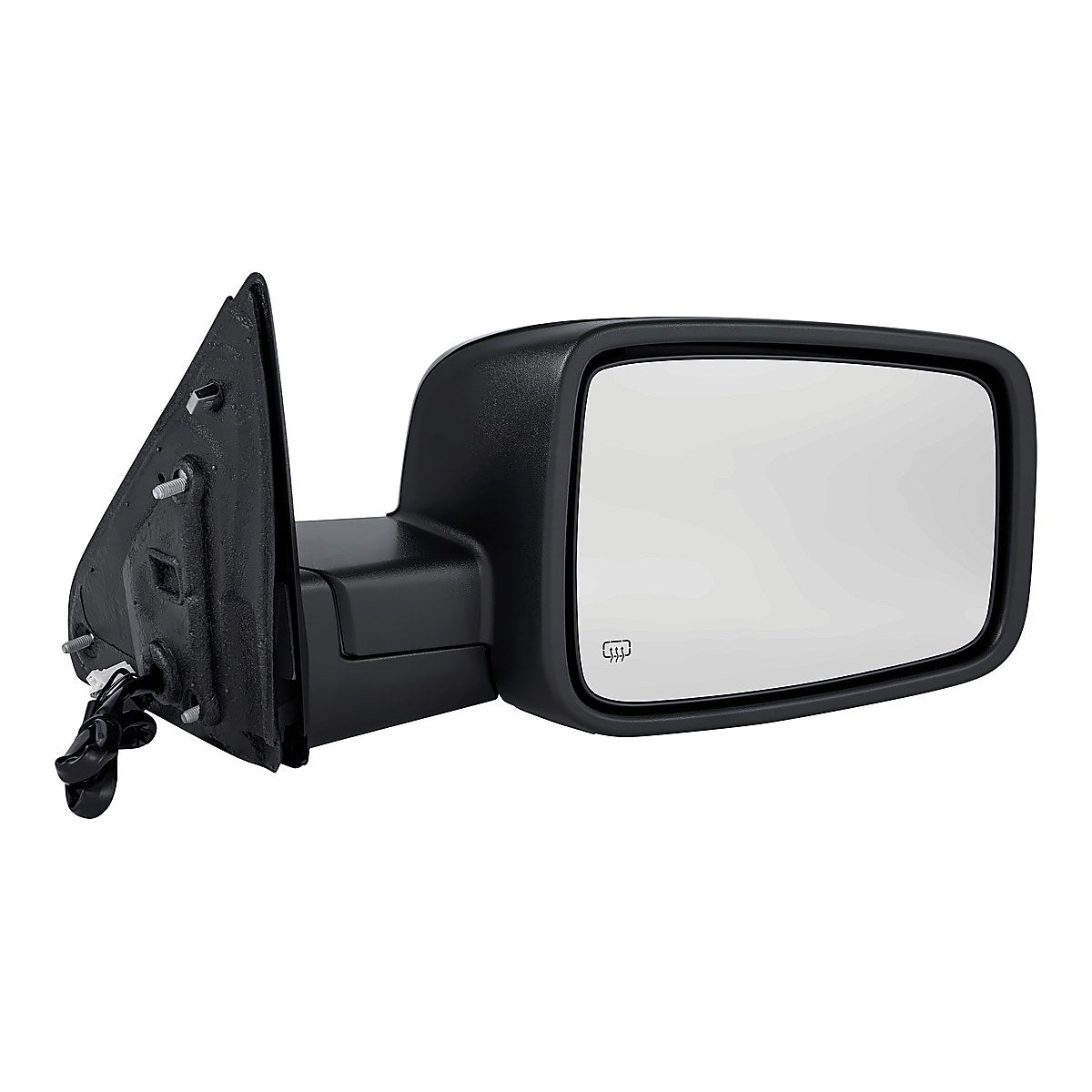 2009-2010 Dodge RAM 1500 Rear Passenger Side Door Mirror, ch1321293. Front view.