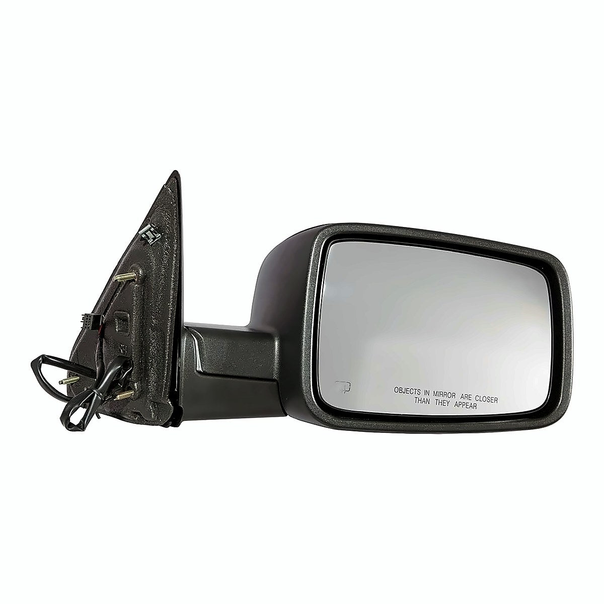 2011-2012 RAM Pickup 1500 Rear Passenger Side Door Mirror, ch1321303. Front view.