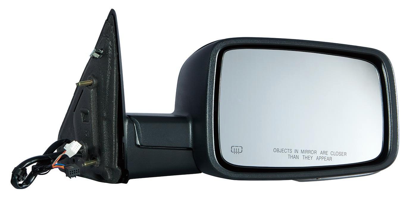 2009-2010 Dodge Ram 1500 Mirror Passenger Side Power , CH1321304. Designed for OEM alignment.