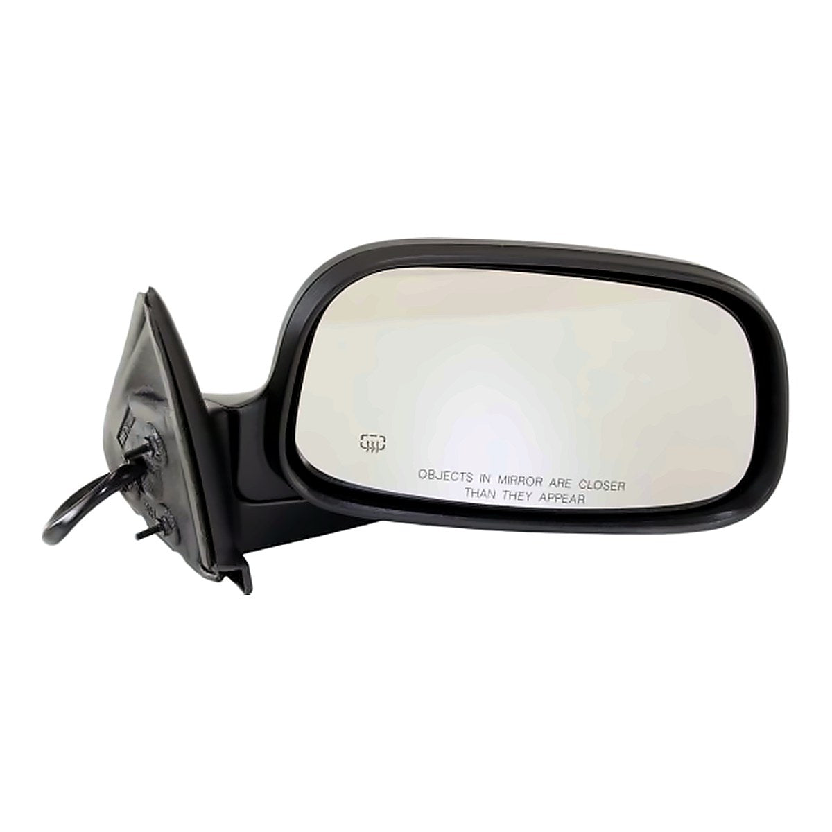 2001-2004 Dodge Dakota Rear Passenger Side Door Mirror, ch1321318. Front view.