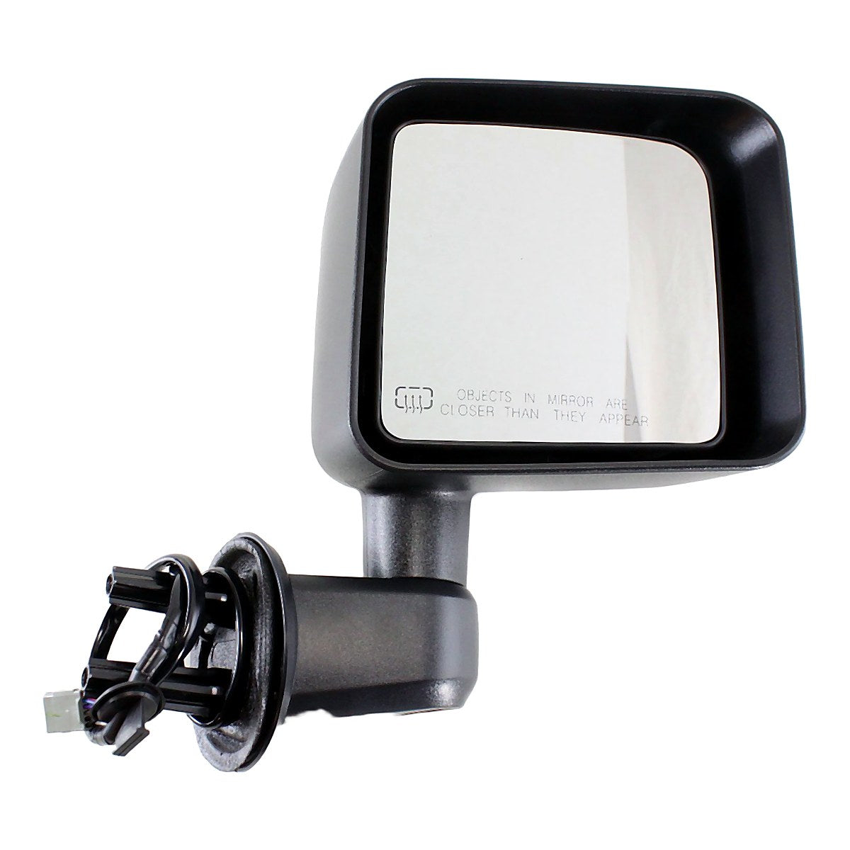 2011-2013 Jeep Wrangler Rear Passenger Side Door Mirror, ch1321319. Front view.