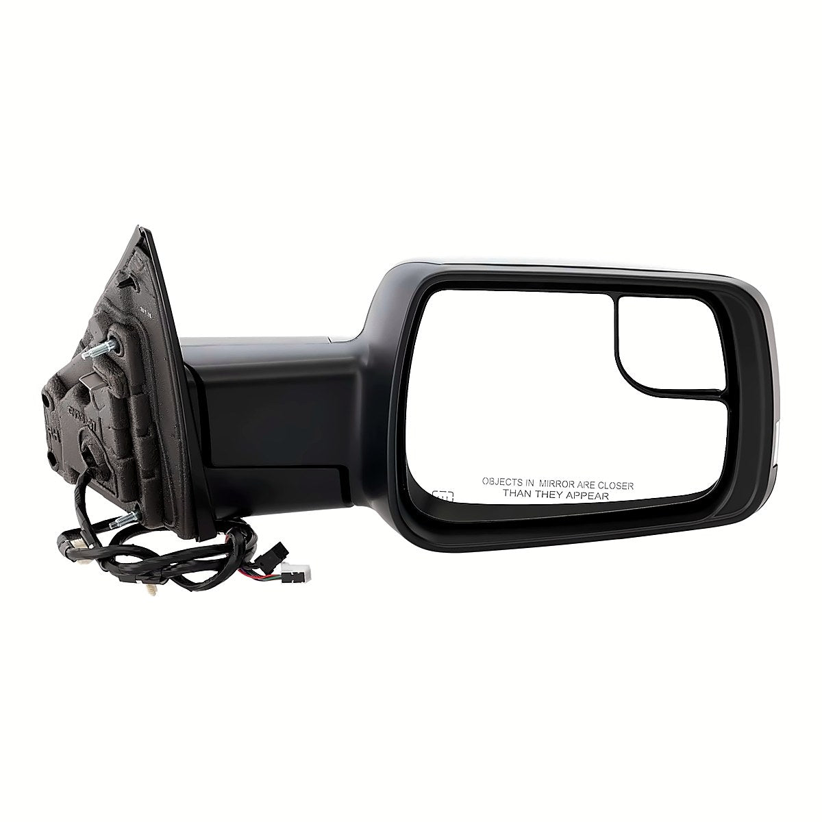 2019-2022 RAM Pickup 1500 Rear Passenger Side Door Mirror, ch1321476. Front view.