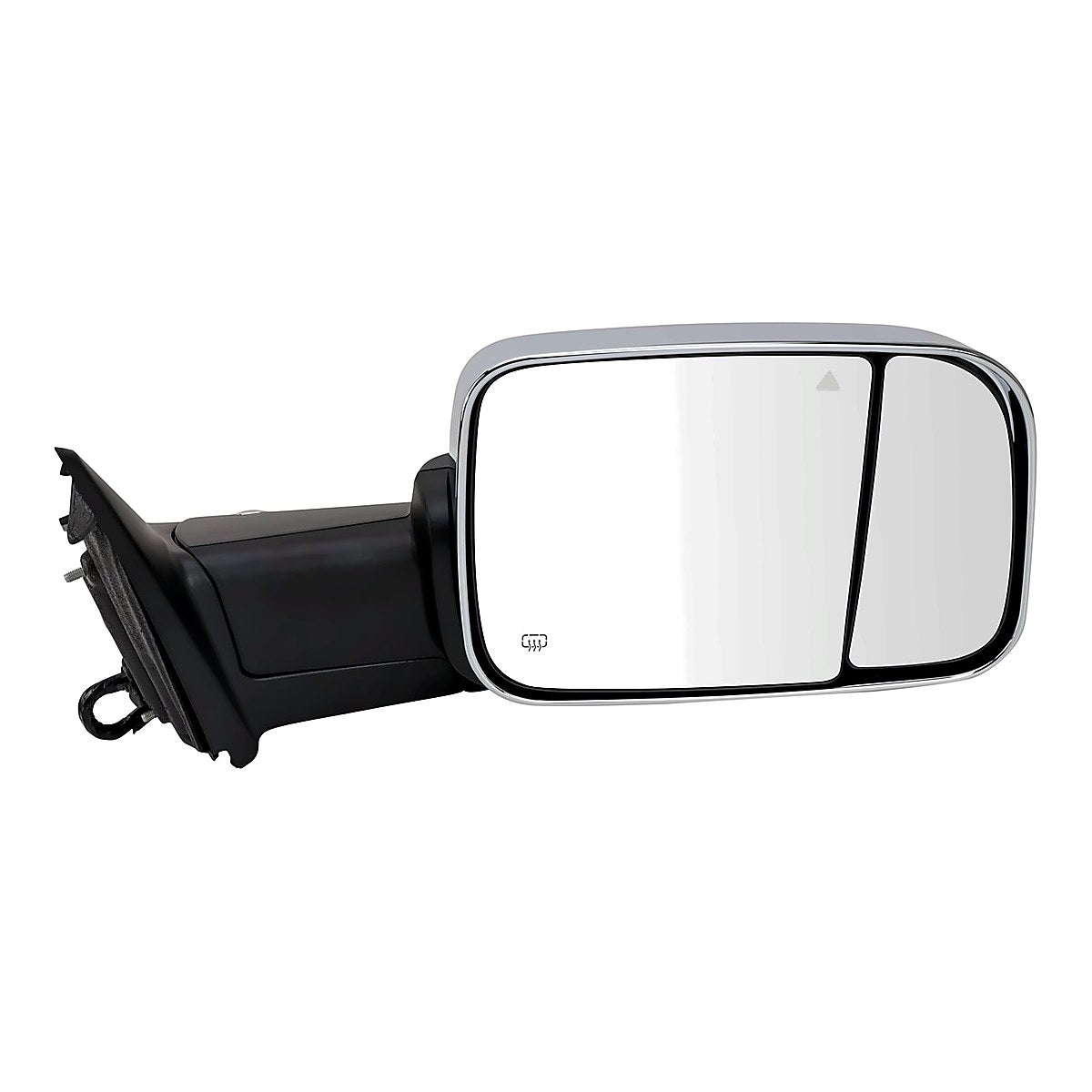 2019-2022 RAM Pickup 3500 Rear Passenger Side Door Mirror, ch1321490. Front view.