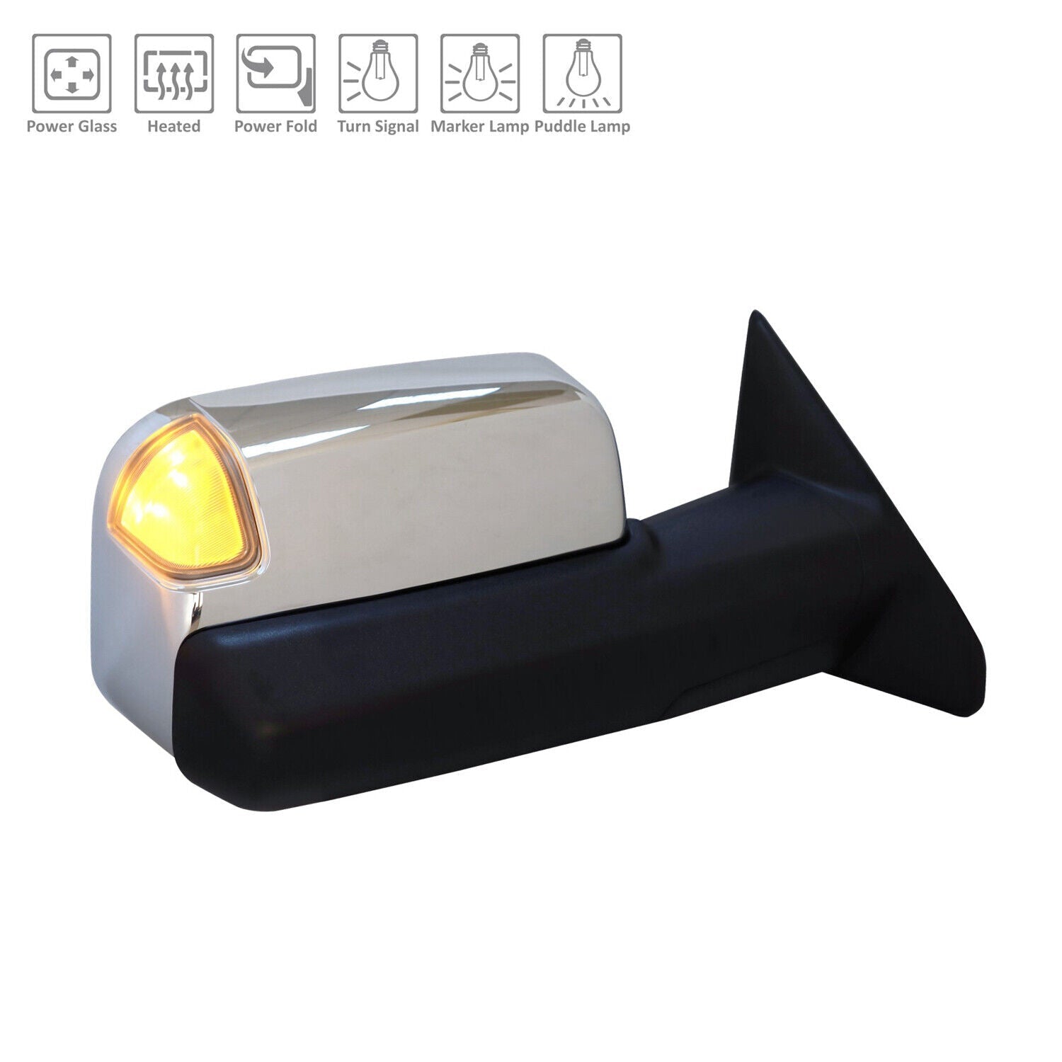 2019-2022 Ram Pickup-3500 Mirror Passenger Side Power , CH1321507. High-quality aftermarket part.