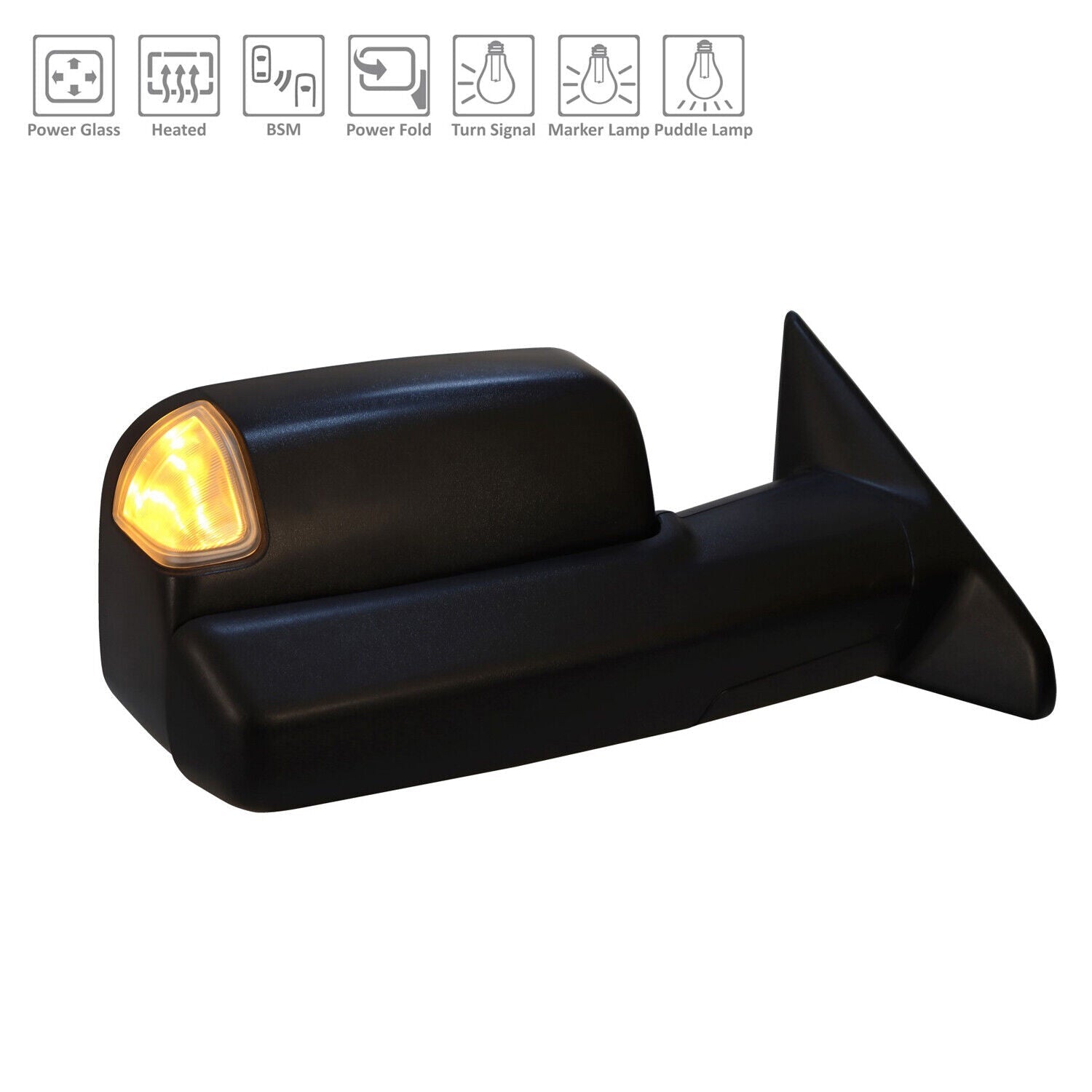 2019-2022 Ram Pickup-2500 Mirror Passenger Side Power , CH1321508. Replacement part ready for install.