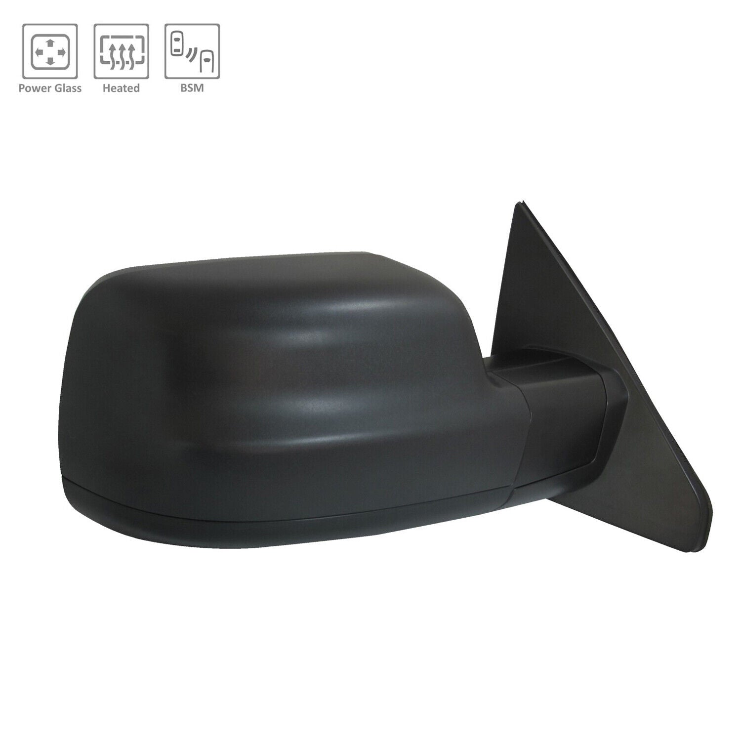 2019-2022 Ram Pickup-1500 Mirror Passenger Side Power , CH1321521. OEM-quality exterior component.