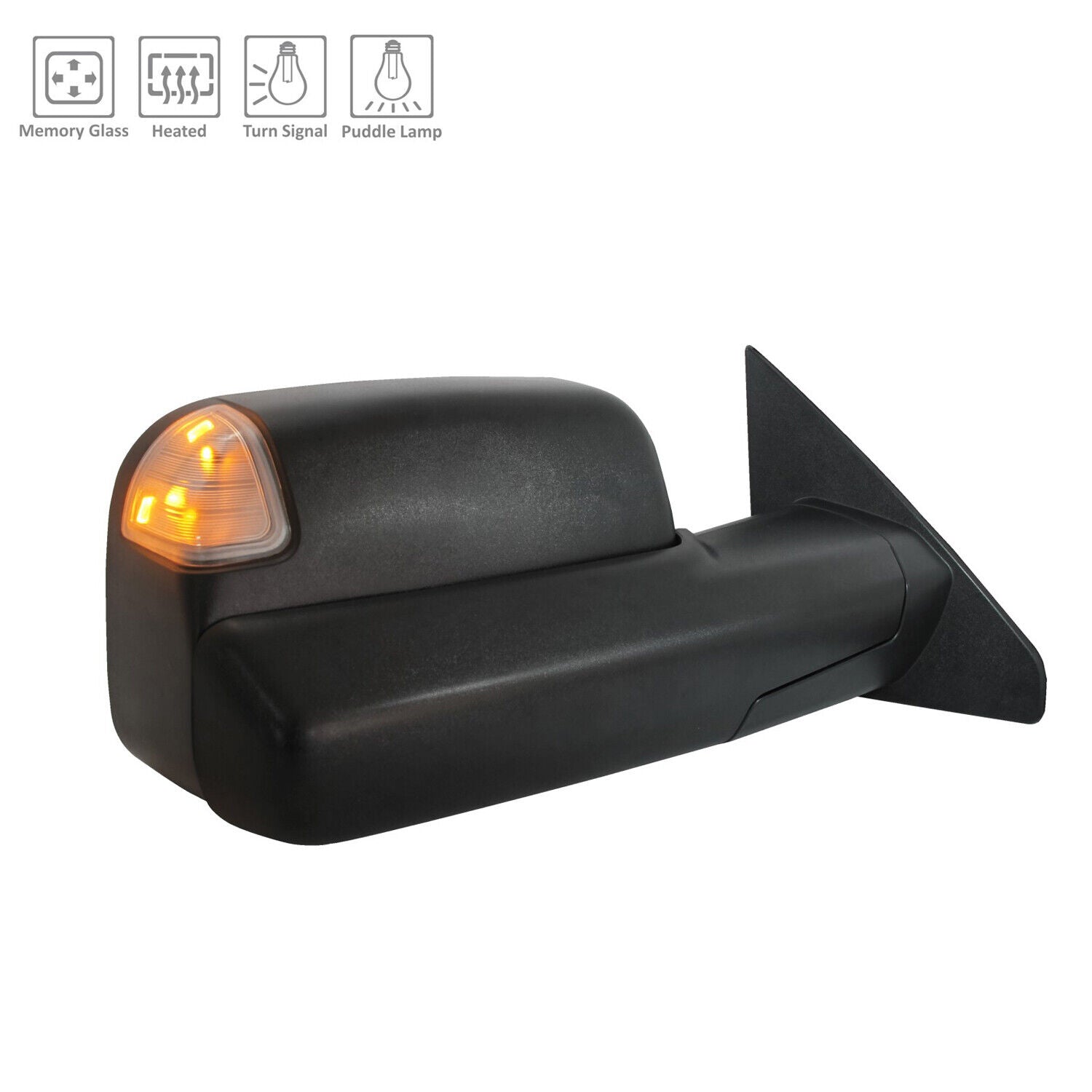 2020-2023 Ram Pickup-1500 Mirror Passenger Side Power , CH1321528. Lightweight yet durable construction.