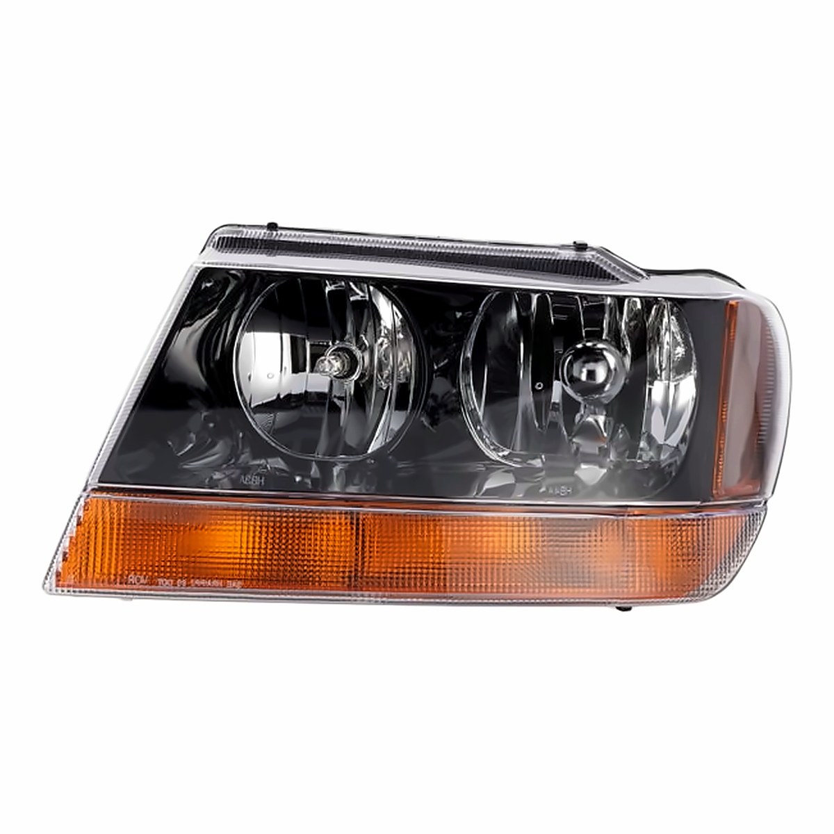 1999-2002 Jeep Grand Cherokee Driver Side Head Lamp, ch2502121. Front view.