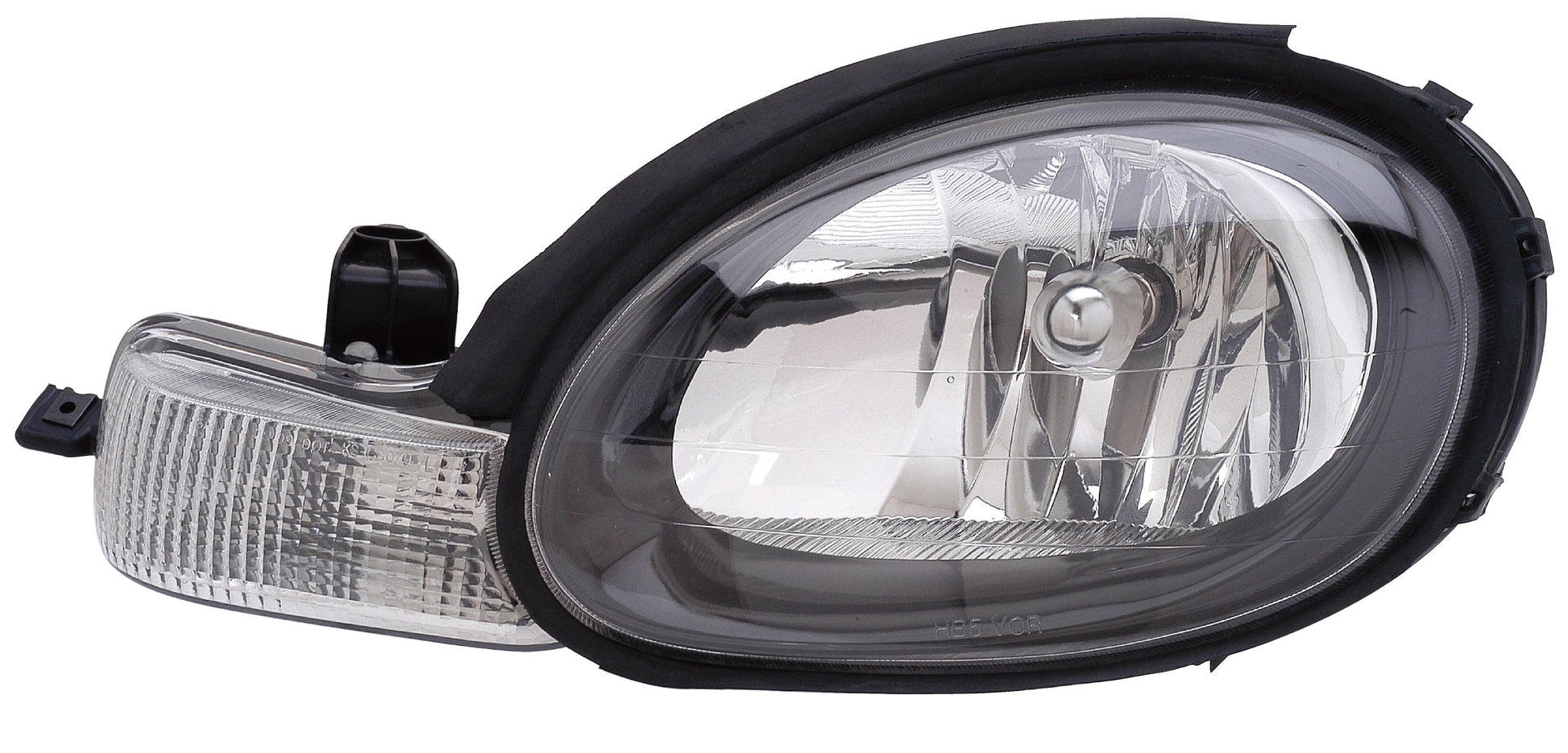 2001 Dodge Neon Head Lamp Driver Side Black Bezel , CH2502127. Tested for reliable performance.