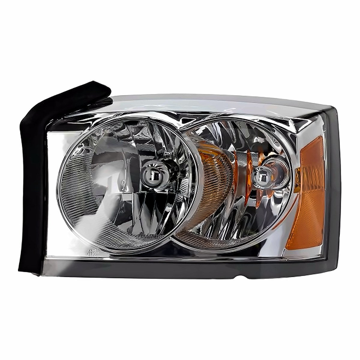 2005-Dodg  Dakota Driver Side Head Lamp, ch2502159. Front view.