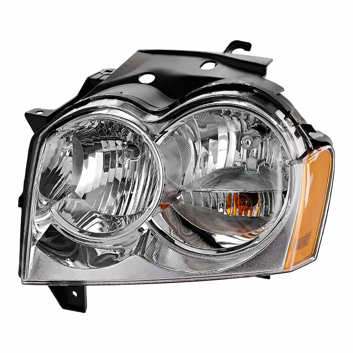 2005-2007 Jeep Grand Cherokee Driver Side Head Lamp, ch2502160. Front view.