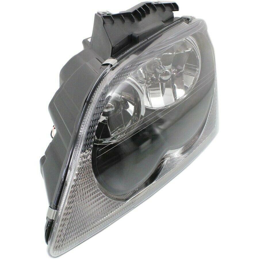 2004-2006 Chrysler Pacifica Head Lamp Driver Side Without Projector Bulb , CH2502168. Angle view for visual reference.