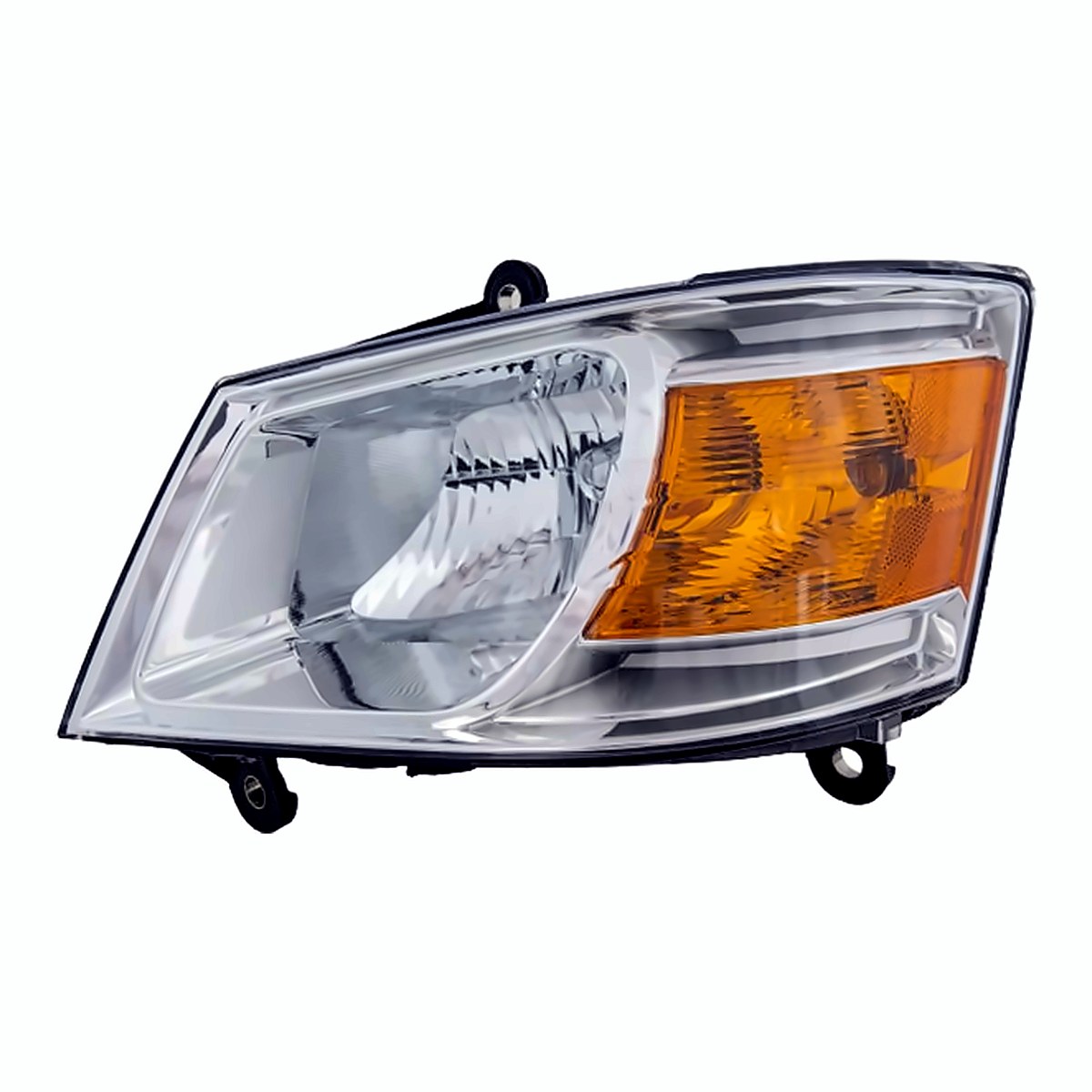 2008-2010 Dodge Caravan Driver Side Head Lamp, ch2502191. Front view.