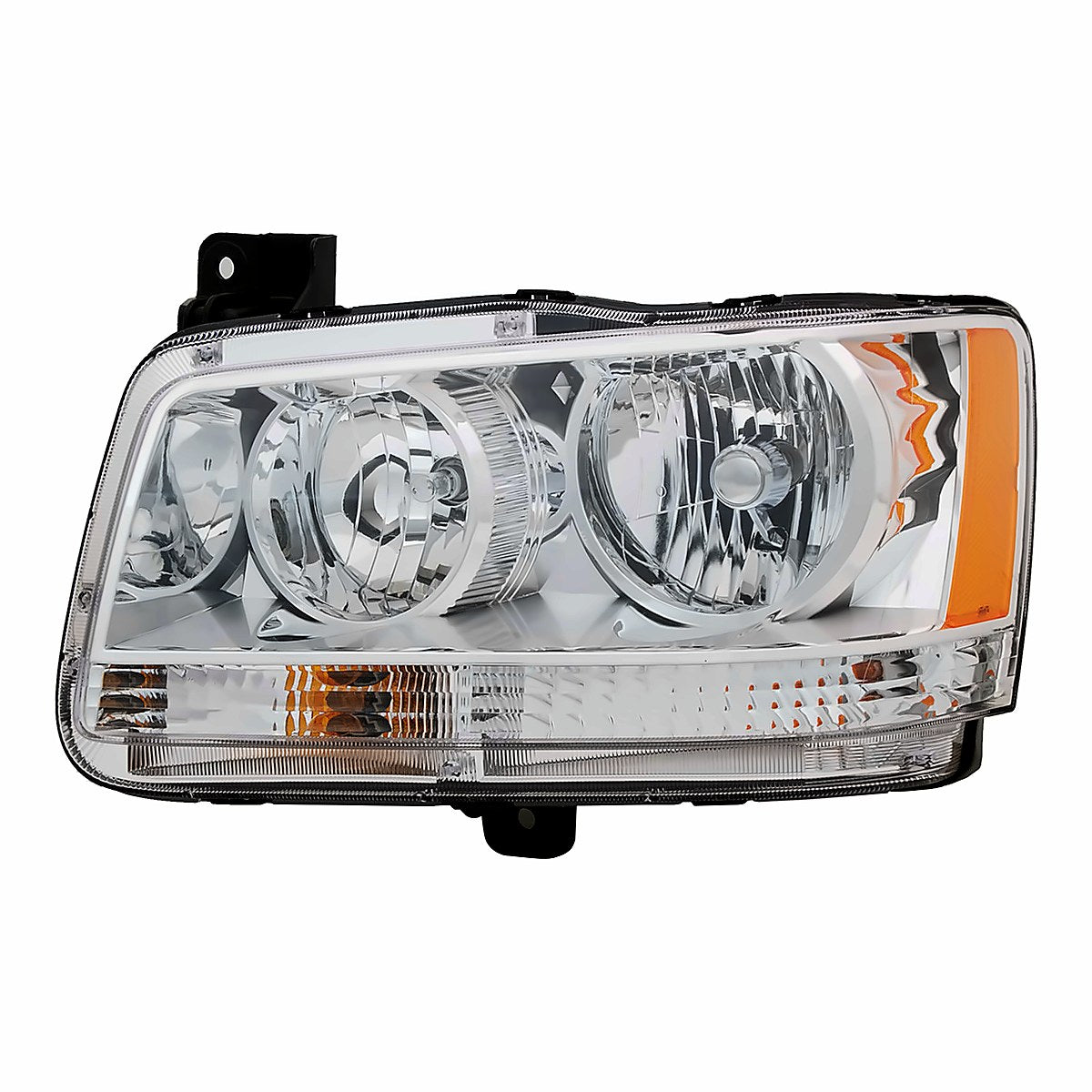 2008-Dodg  Magnum Driver Side Head Lamp, ch2502214. Front view.