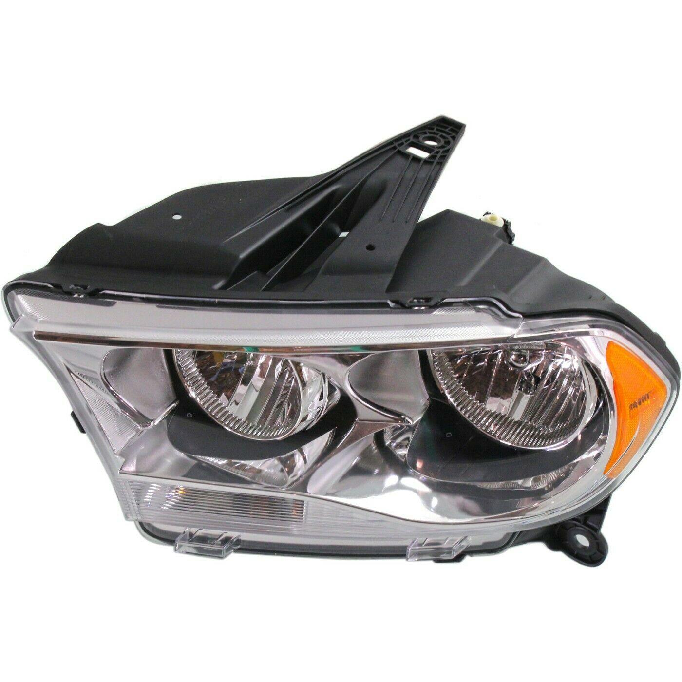 2011-2013 Dodge Durango Head Lamp Driver Side Halogen With Chrome Trim , CH2502228. Lightweight yet durable construction.