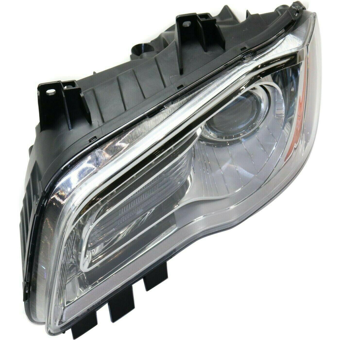 2011-2014 Chrysler 300 Head Lamp Driver Side Halogen Chrome Bezel , CH2502231. High-strength and long-lasting.