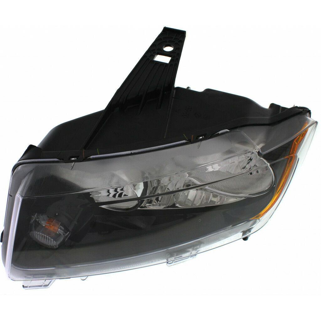 2013-2017 Jeep Compass Head Lamp Driver Side Halogen Black Bezel , CH2502246. OEM-quality exterior component.