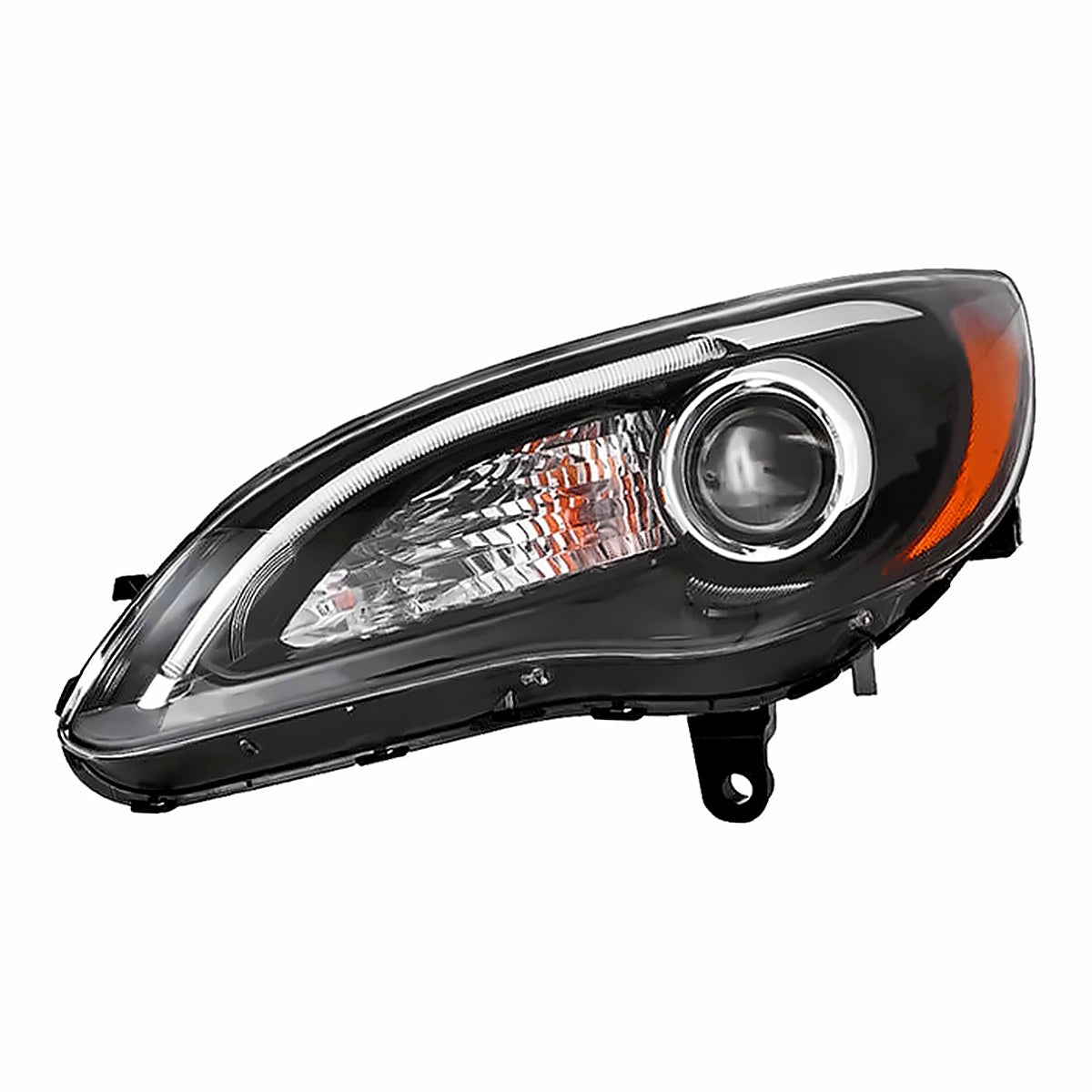 2011-2014 Chrysler 200 Sedan Driver Side Head Lamp, ch2502294. Front view.