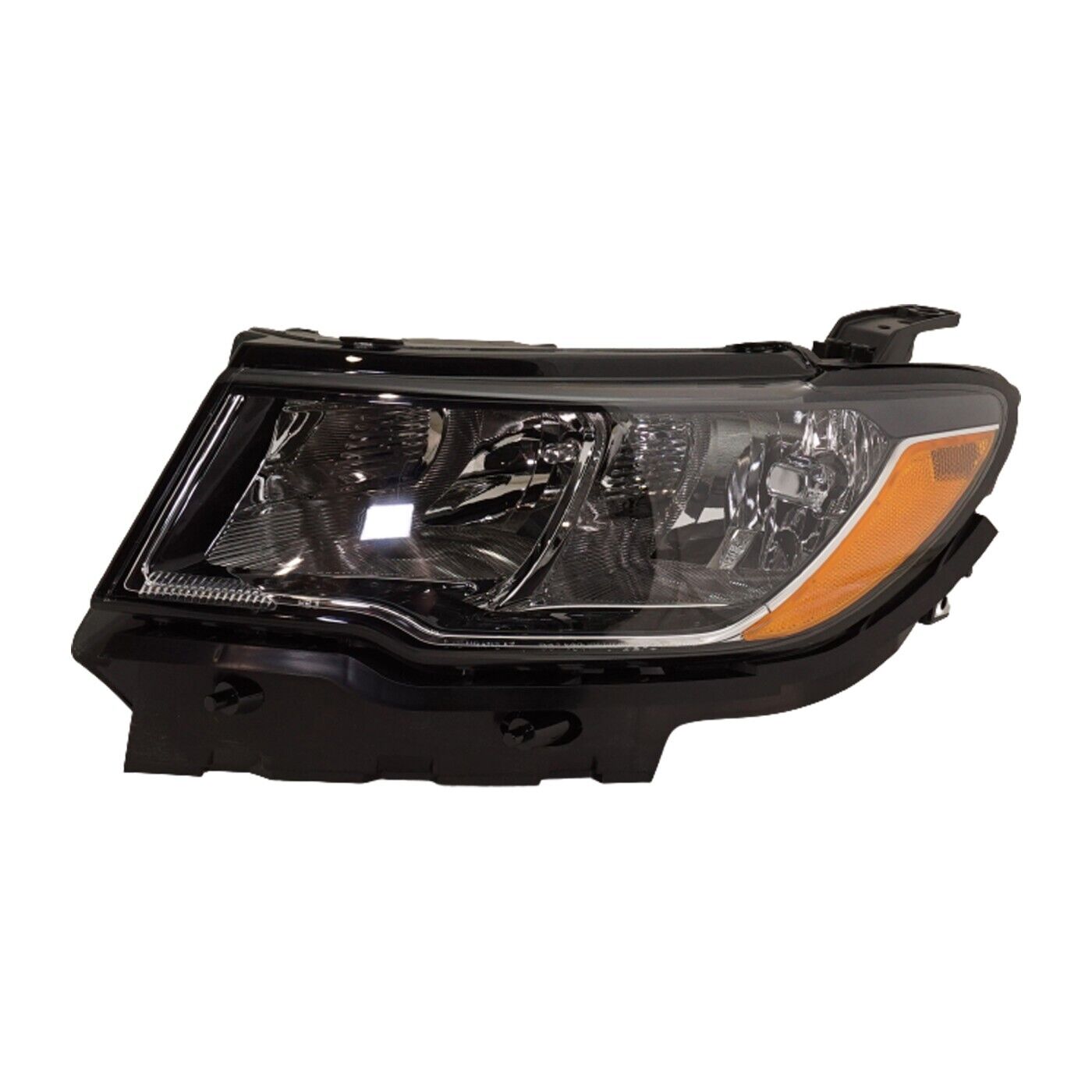 2017-2021 Jeep Compass Head Lamp Driver Side Halogen Without Logo , CH2502295. High-quality aftermarket part.