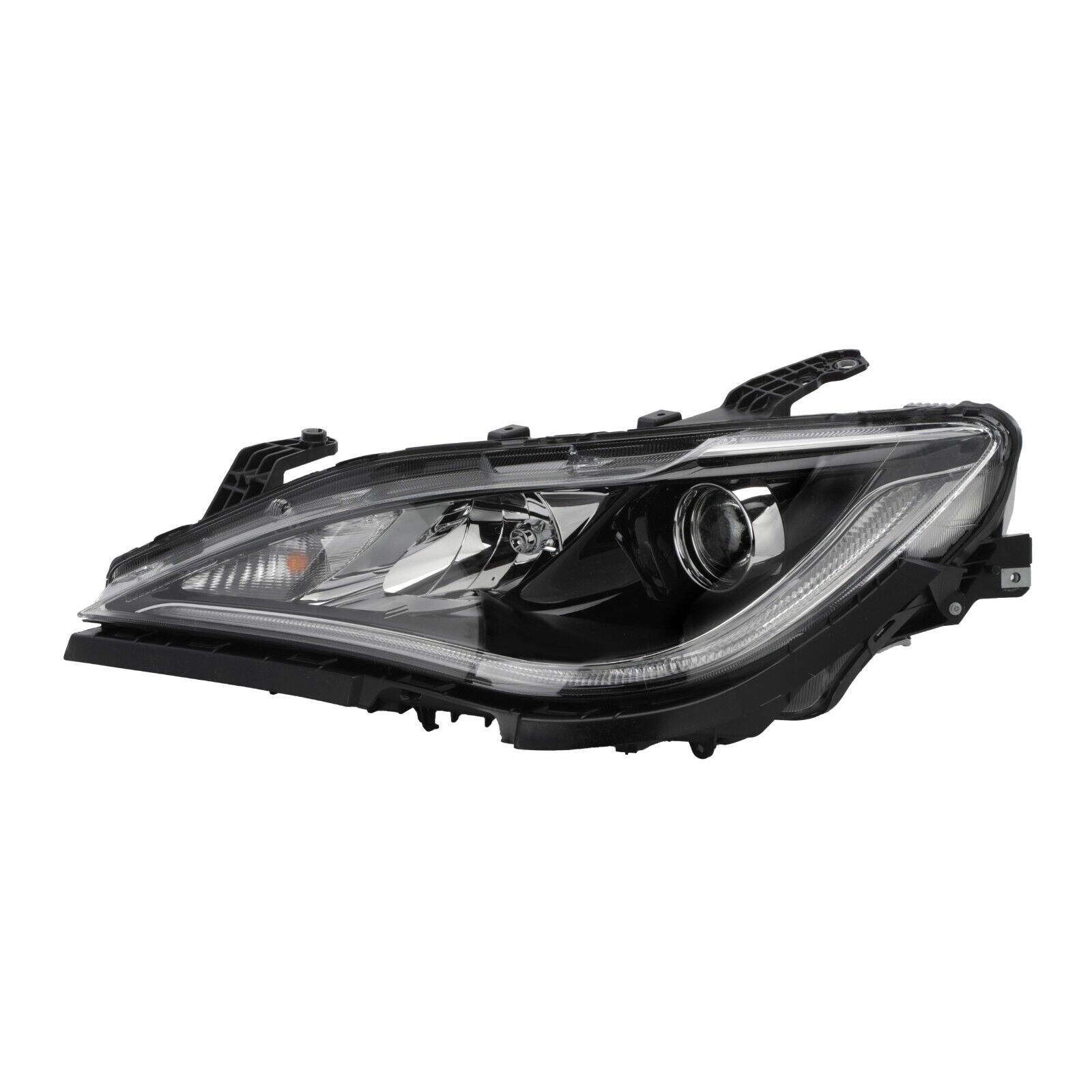 2017-2020 Chrysler Pacifica Hybrid Head Lamp Driver Side Halogen Chrome With Quad Headlamps , CH2502318. Professional-grade auto body part.
