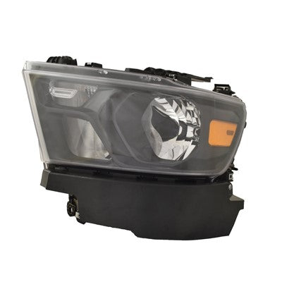 2019-2023 Ram Pickup-1500 Head Lamp Driver Side Halogen With Black Trim Without Logo , CH2502328. Installed view for reference.