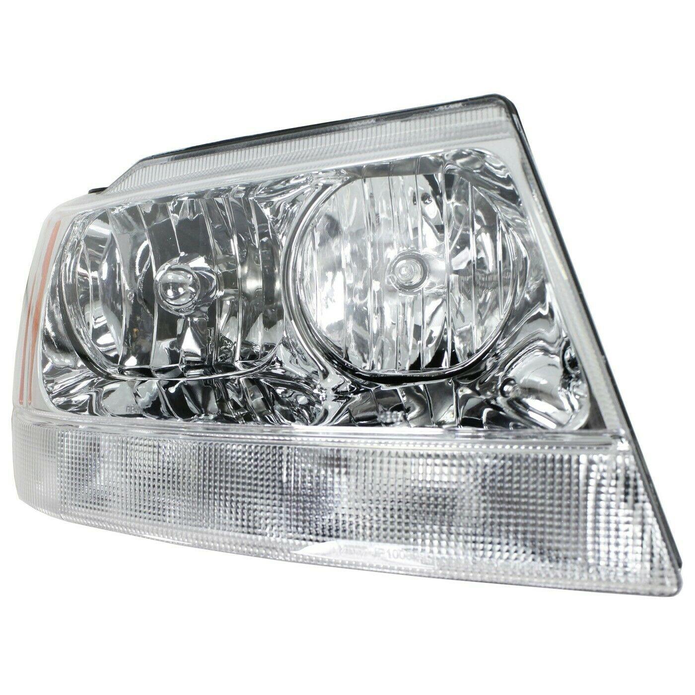 1999-2004 Jeep Grand Cherokee Head Lamp Passenger Side Ltd , CH2503120. Designed for OEM alignment.