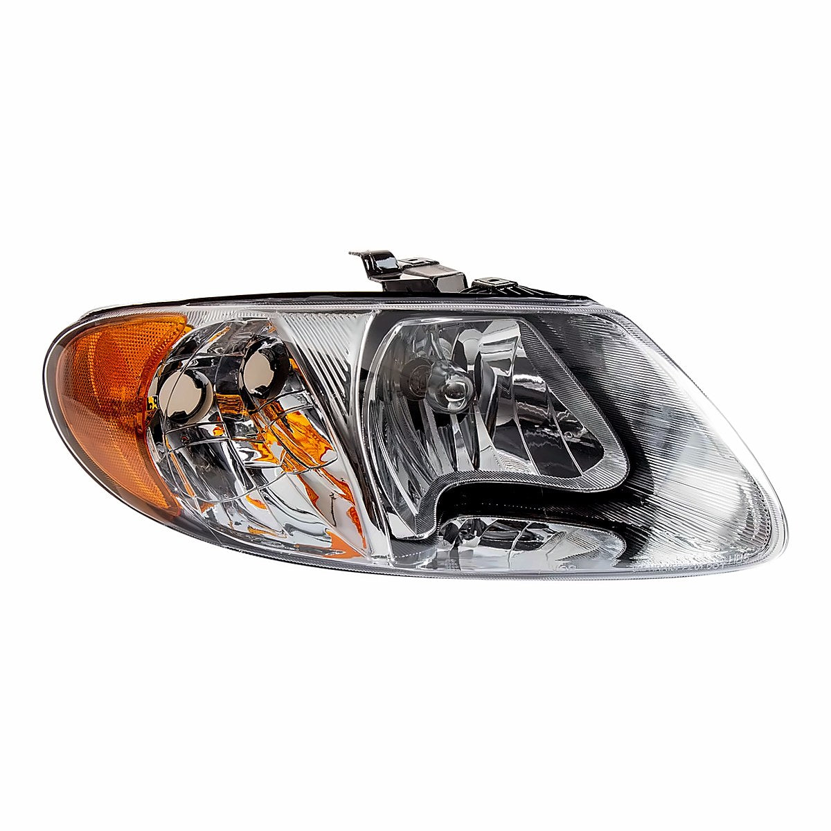 2001-2007 Dodge Caravan Passenger Side Head Lamp, ch2503129. Front view.
