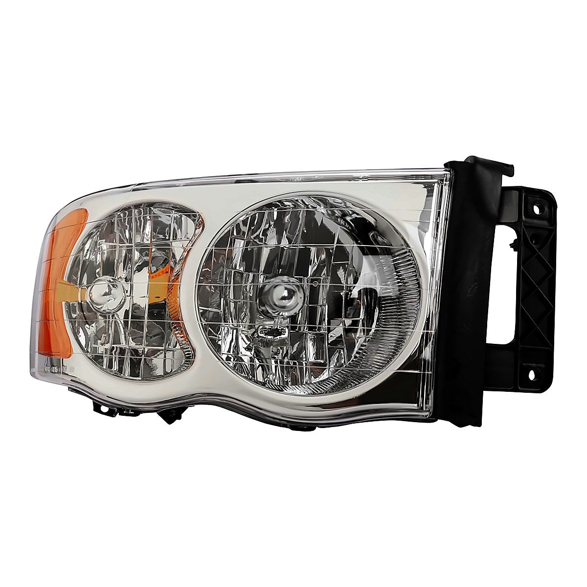 2002-2004 Dodge RAM 1500 Passenger Side Head Lamp, ch2503135. Front view.