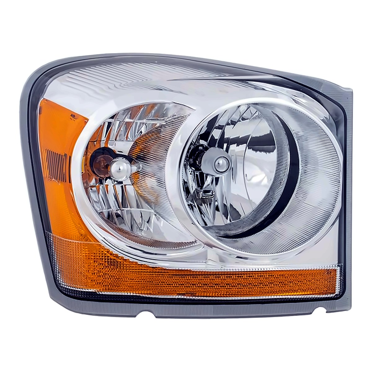2004-2005 Dodge Durango Passenger Side Head Lamp, ch2503147. Front view.