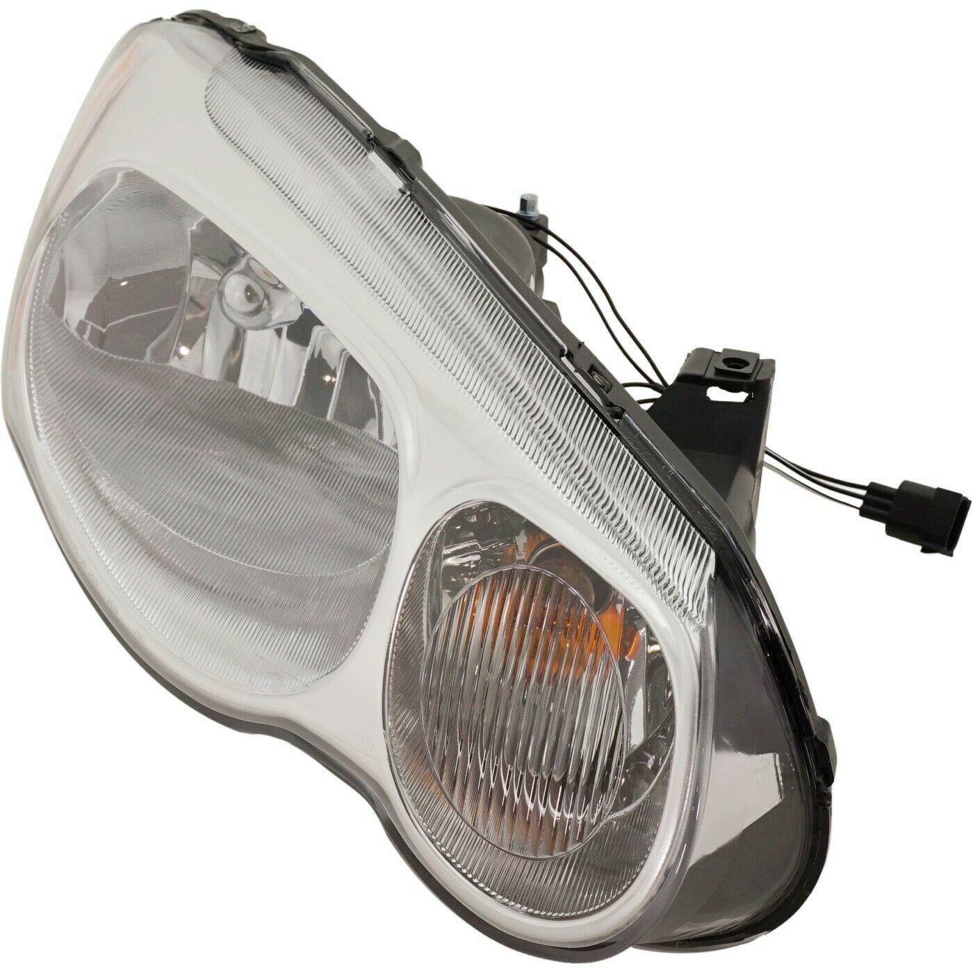 2004-2006 Chrysler Sebring Sedan Head Lamp Passenger Side , CH2503150. Side view of the replacement part.