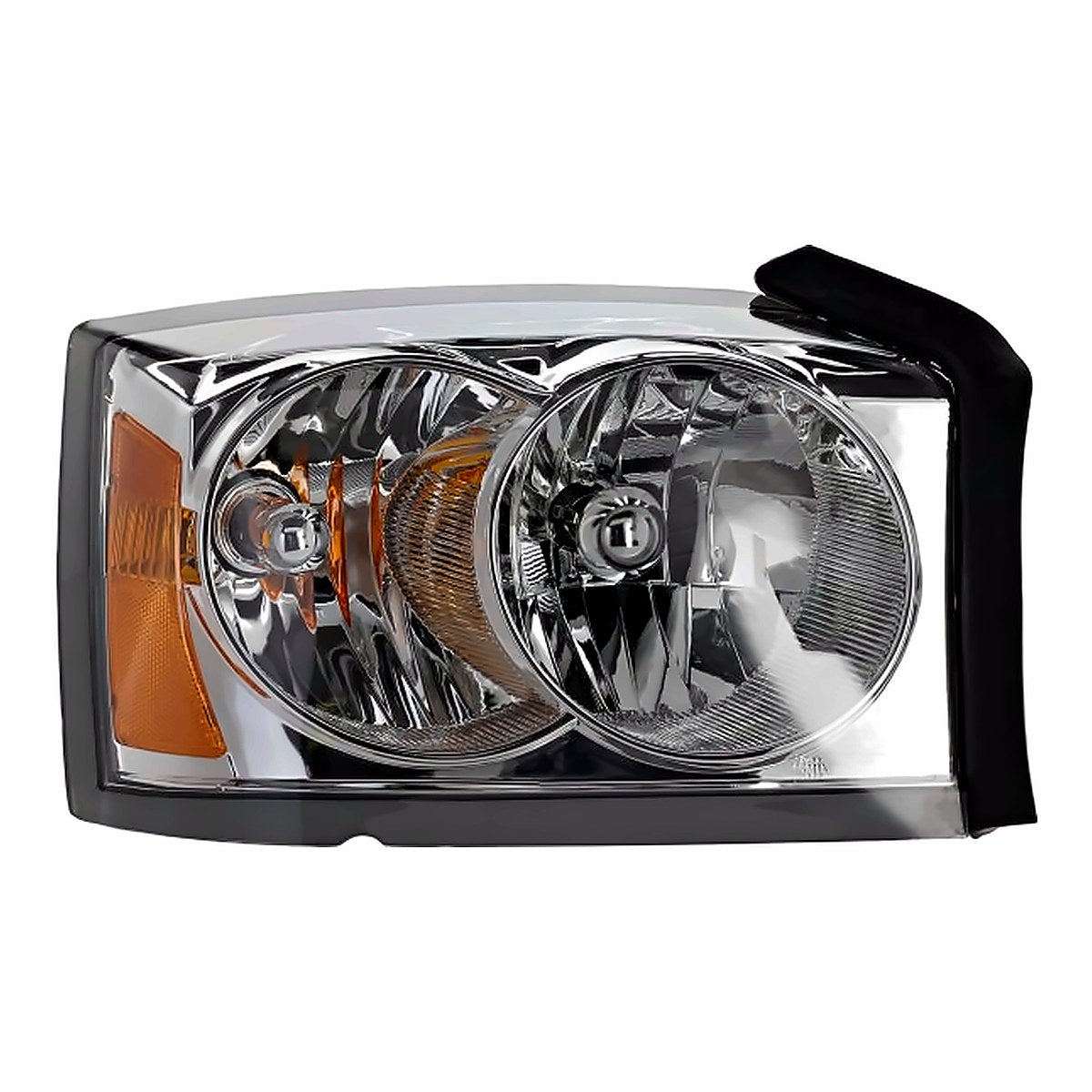 2005-Dodg  Dakota Passenger Side Head Lamp, ch2503159. Front view.