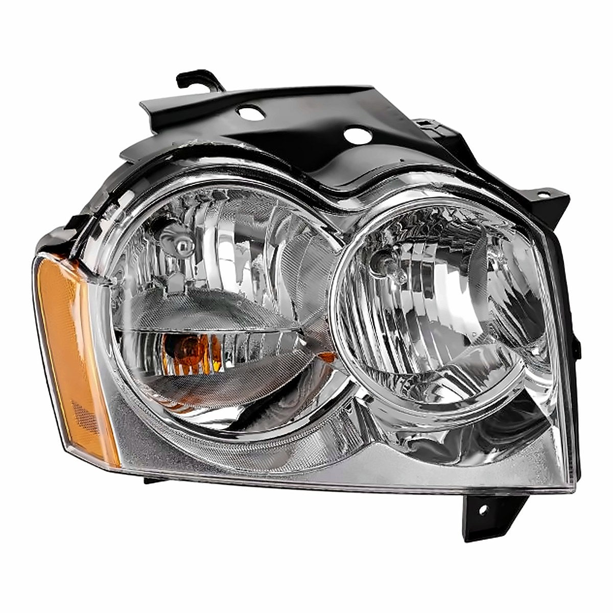 2005-2007 Jeep Grand Cherokee Passenger Side Head Lamp, ch2503160. Front view.
