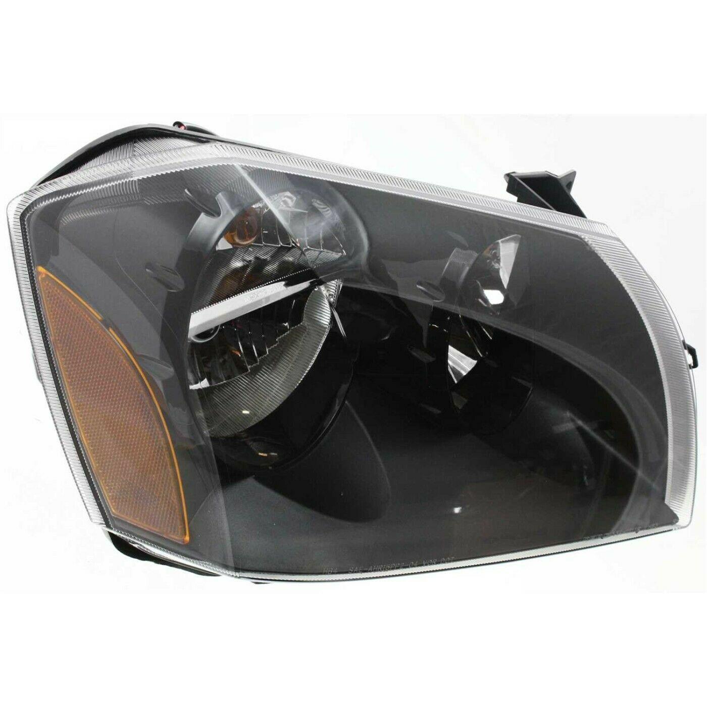 2005-2007 Dodge Magnum Head Lamp Passenger Side With Black Bezel 2.7-3.5Ls , CH2503166. OEM-quality exterior component.