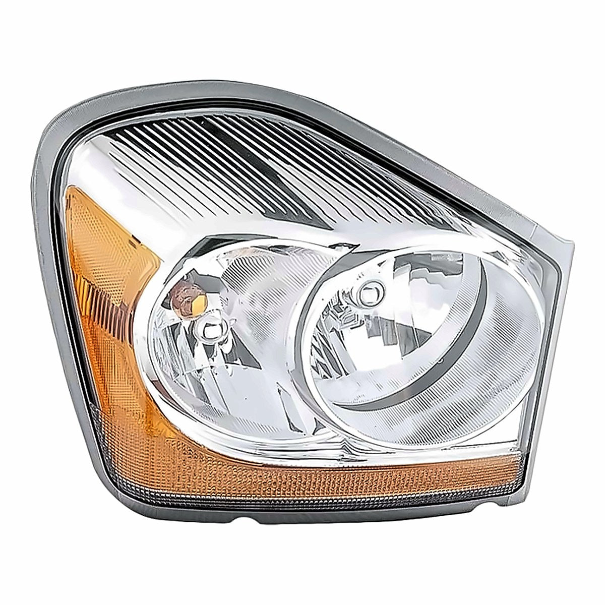 2006-Dodg  Durango Passenger Side Head Lamp, ch2503169. Front view.