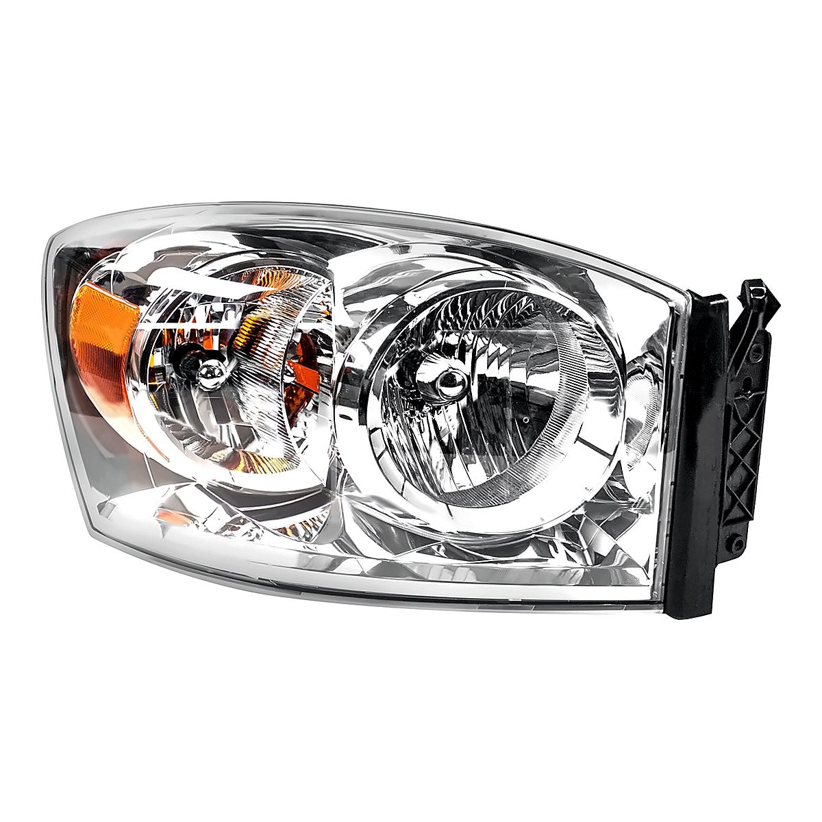 2007-2009 Dodge RAM Mega Cab Lower Passenger Side Head Lamp, ch2503180. Front view.