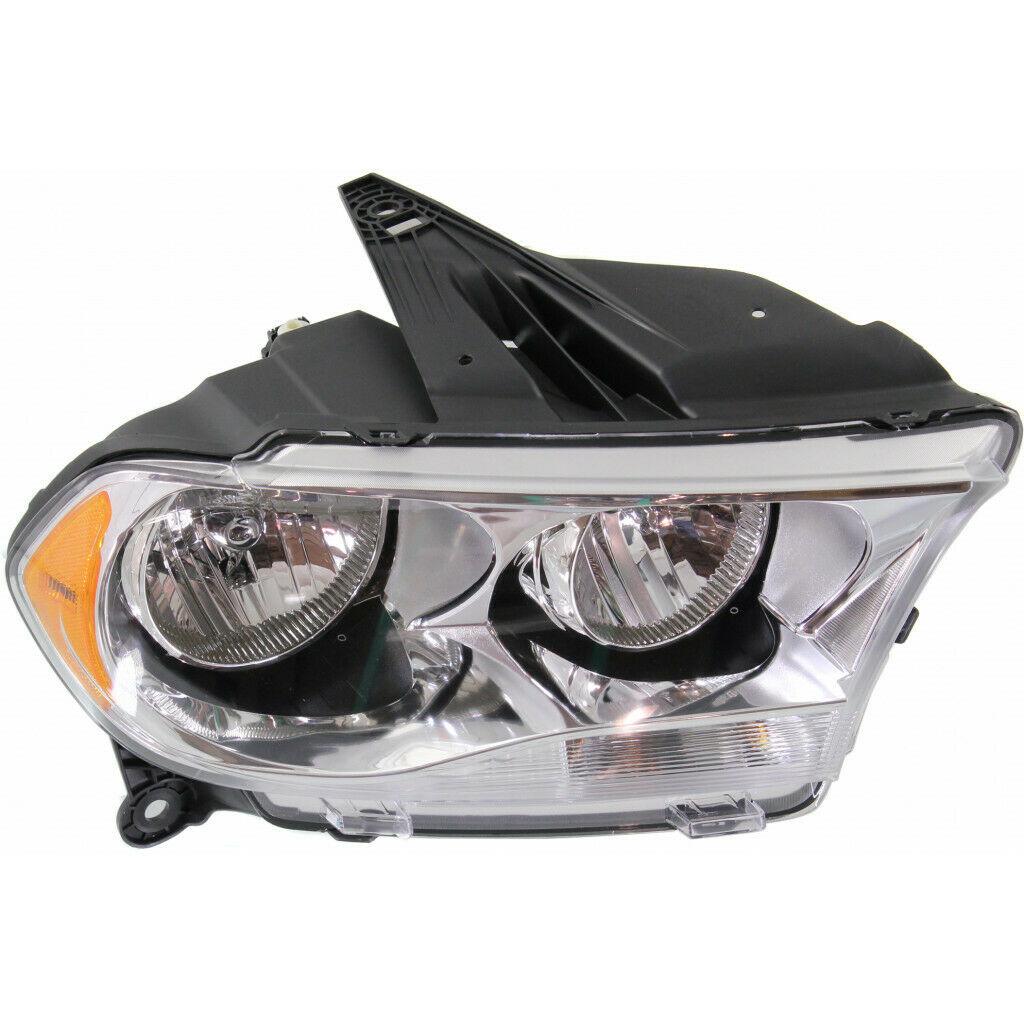 2011-2013 Dodge Durango Head Lamp Passenger Side Halogen With Chrome Trim , CH2503228. OEM-quality exterior component.