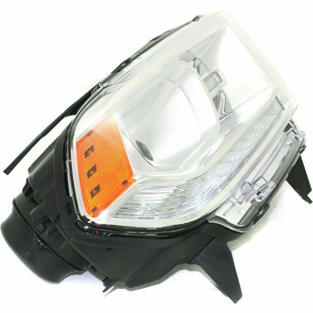 2014-2015 Dodge Durango Head Lamp Passenger Side Halogen Chrome Bezel With Led Drl , CH2503257. OEM-quality exterior component.