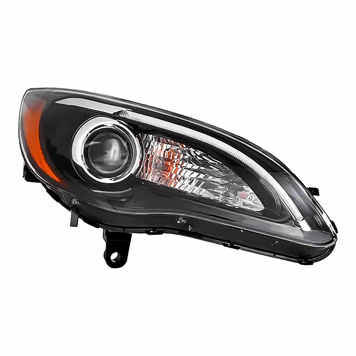 2011-2014 Chrysler 200 Sedan Passenger Side Head Lamp, ch2503294. Front view.