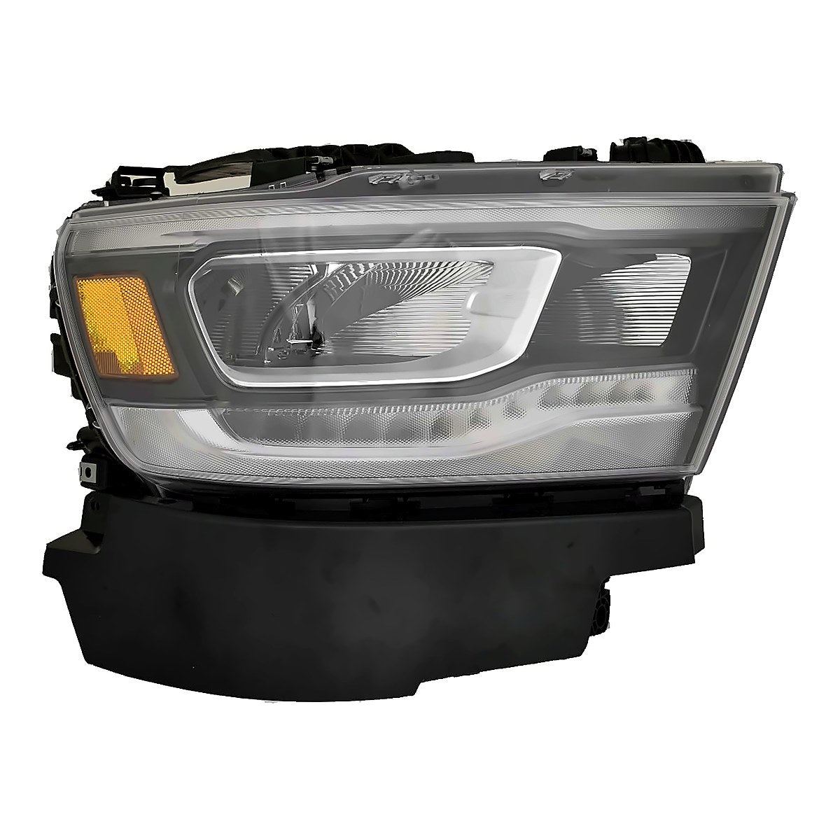 2019-2023 RAM Pickup 1500 Passenger Side Head Lamp, ch2503332. Front view.