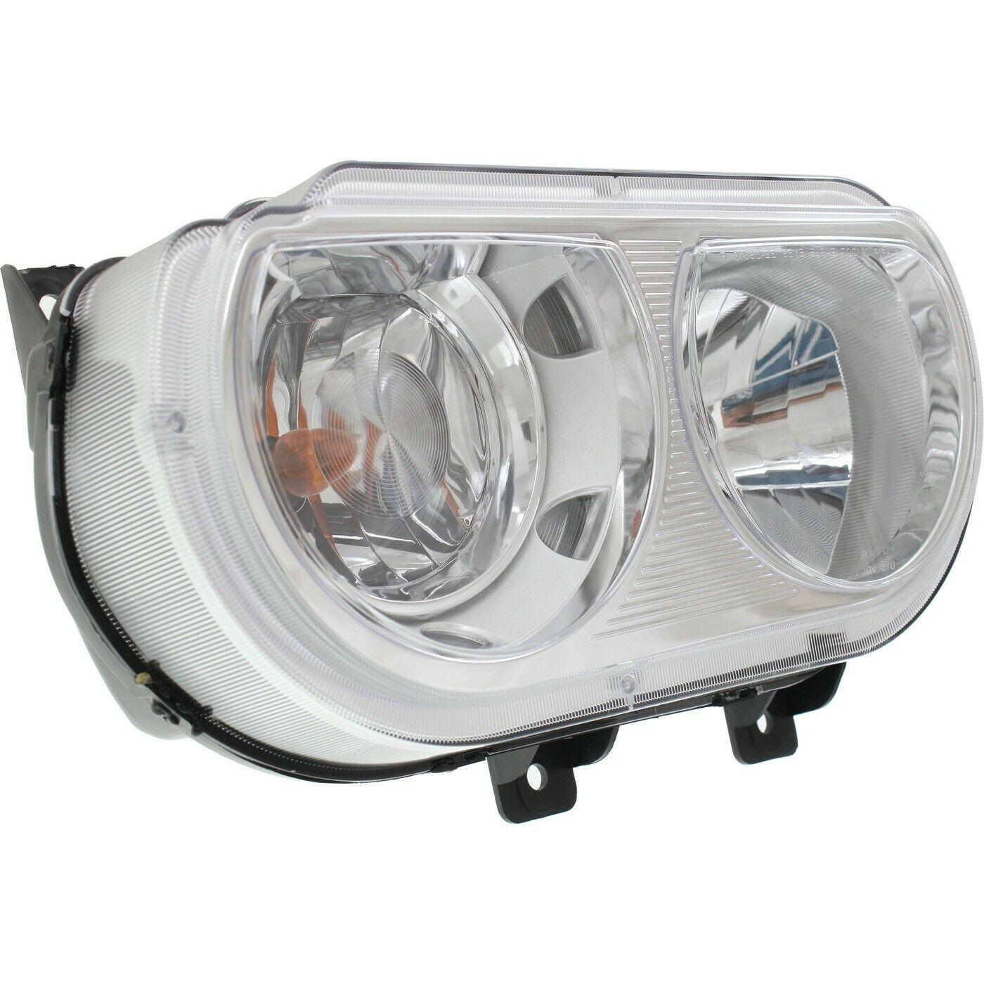 2008-2014 Dodge Challenger Head Lamp Driver Side Halogen , CH2518137. Angle view for visual reference.