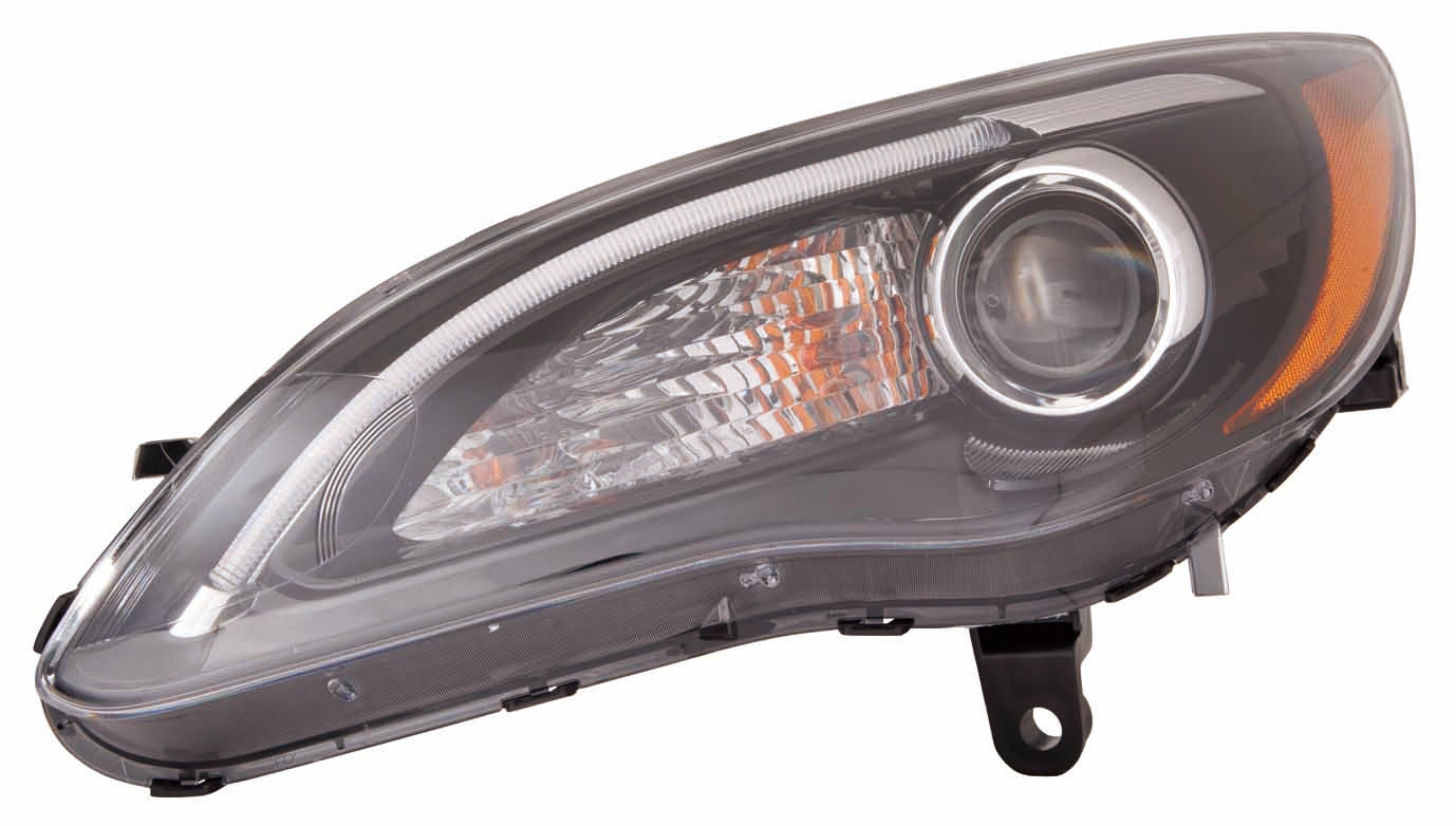 2011-2014 Chrysler 200 Convertible Head Lamp Driver Side Halogen Black Bezel S Model , CH2518141. Perfect fit and finish.
